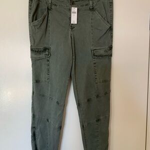 Banana Republic Olive Utility Cargo Pants